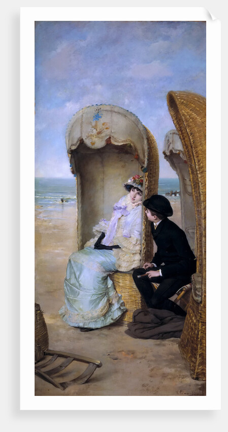 The Confession by Vicente Palmaroli y Gónzalez