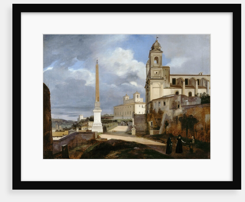 Santa Trinità dei Monti and Villa Medici in Rom by François Marius Granet