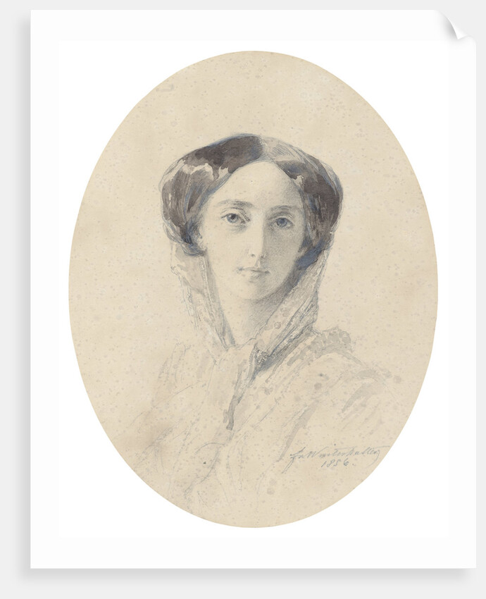Portrait of Grand Duchess Olga Nikolaevna of Russia, Queen of Württemberg by Franz Xavier Winterhalter