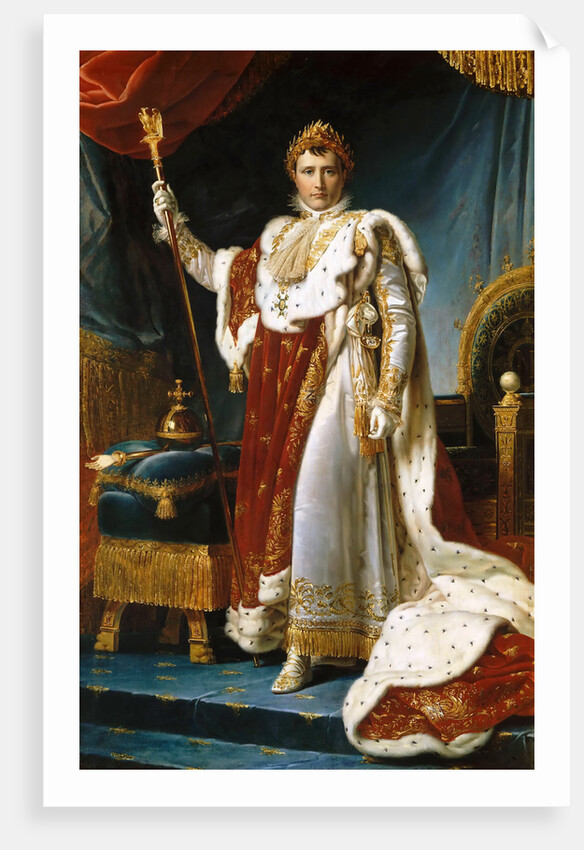 Portrait of Emperor Napoléon I Bonaparte in his Coronation Robes by François Pascal Simon Gérard