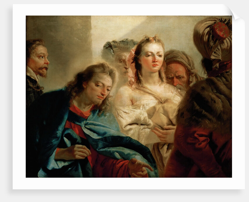 Christ and the Woman Taken in Adultery by Giambattista Tiepolo