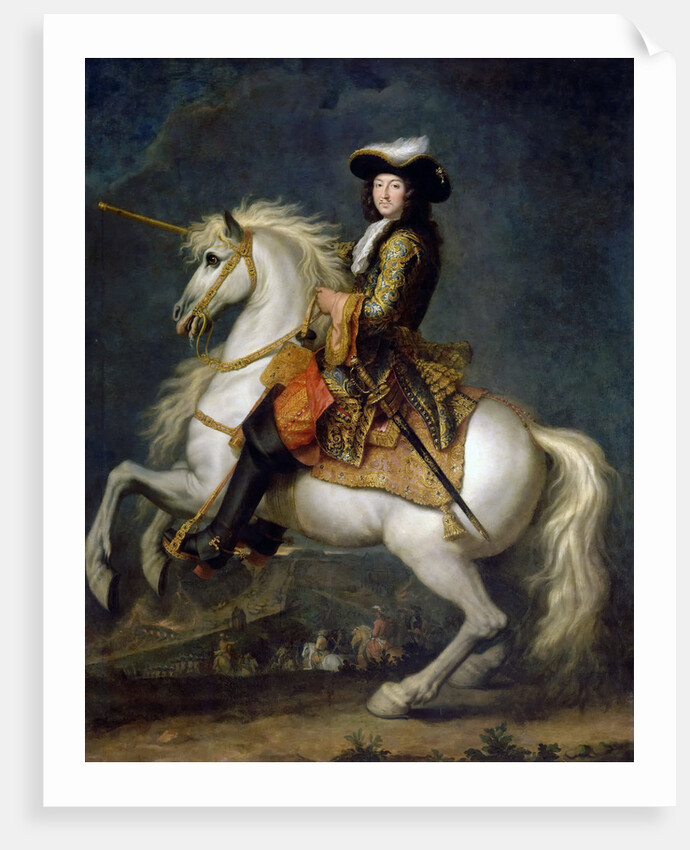 Equestrian portrait of Louis XIV by René-Antoine Houasse