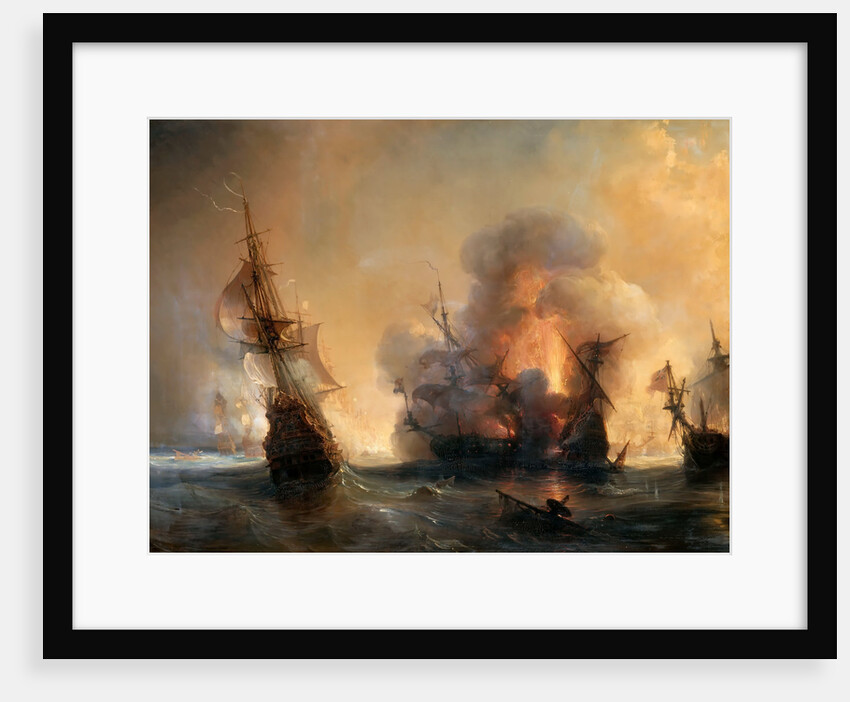 The Naval Battle of Lagos on 27 June 1693 by Théodore Gudin