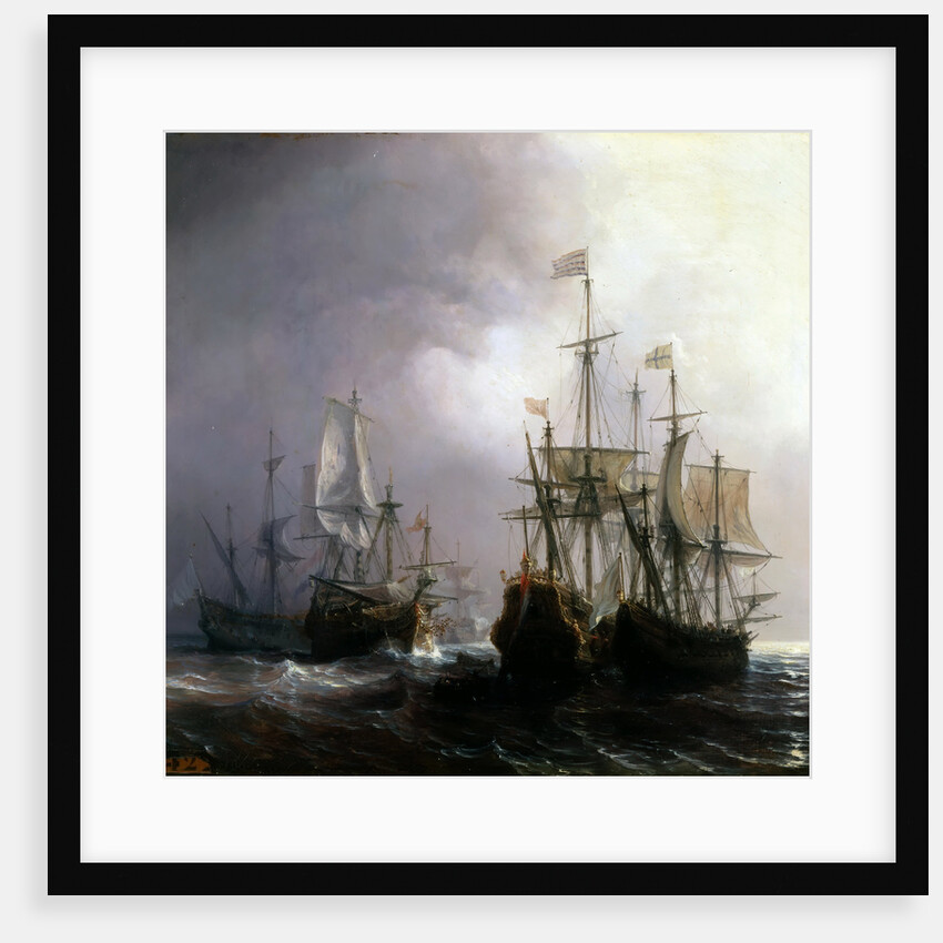 Capture of three Dutch Commercial Vessels by the French Ships Fidèle, Mutine and Jupiter, in 1711 by Théodore Gudin