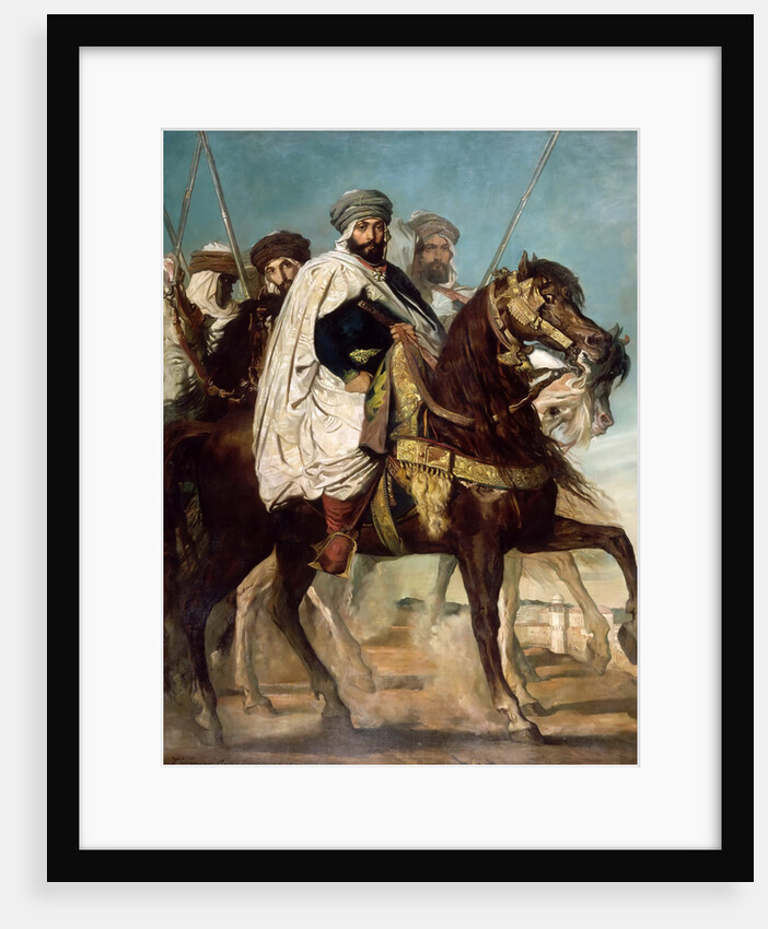 Ali-Ben-Hamet, Caliph of Constantine and Chief of the Haractas, followed by his Escort by Théodore Chassériau