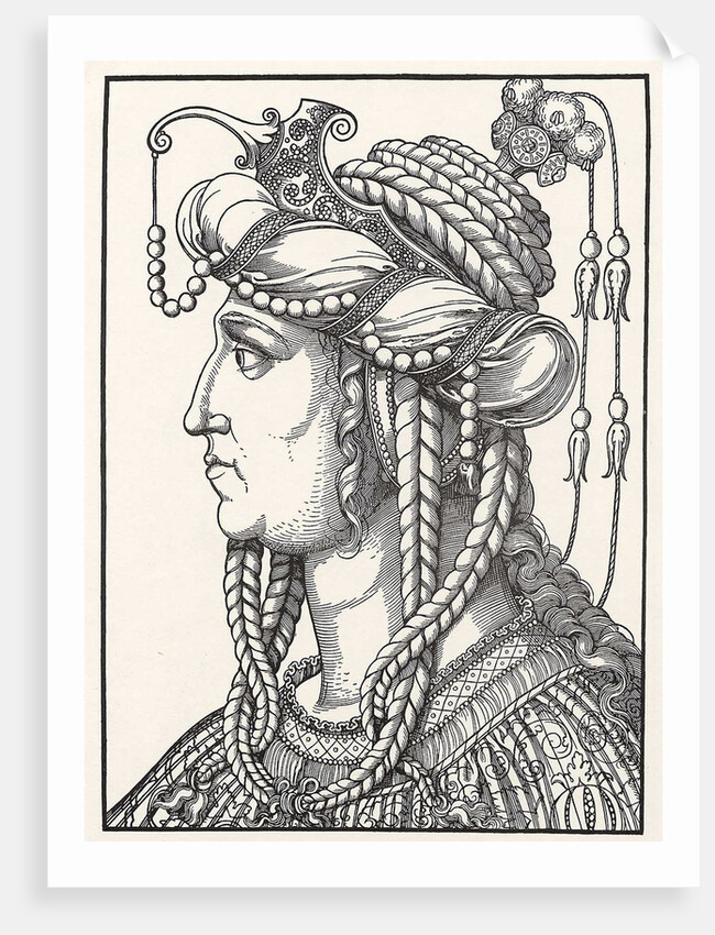 Portrait of wife of Suleiman the Magnificent by Erhard Schoen