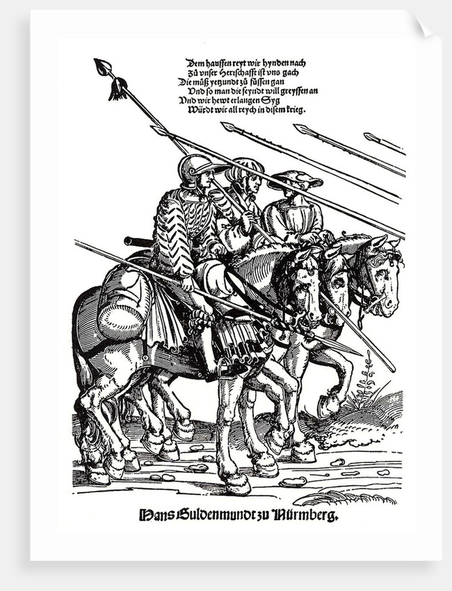 Military campaign of the Landsknechts by Erhard Schoen