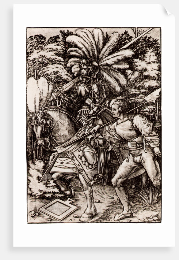Knight and Halberdier by Hans Wechtlin