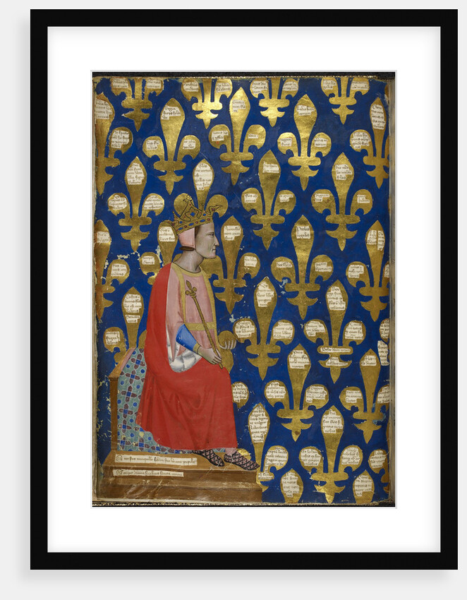 Robert of Anjou (From Regia Carmina by Convenevole da Prato) by Pacino di Buonaguida