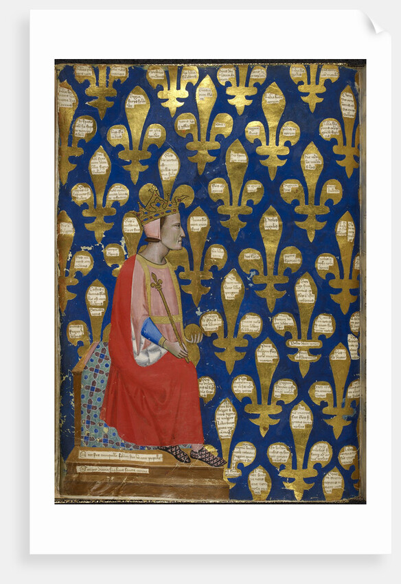 Robert of Anjou (From Regia Carmina by Convenevole da Prato) by Pacino di Buonaguida