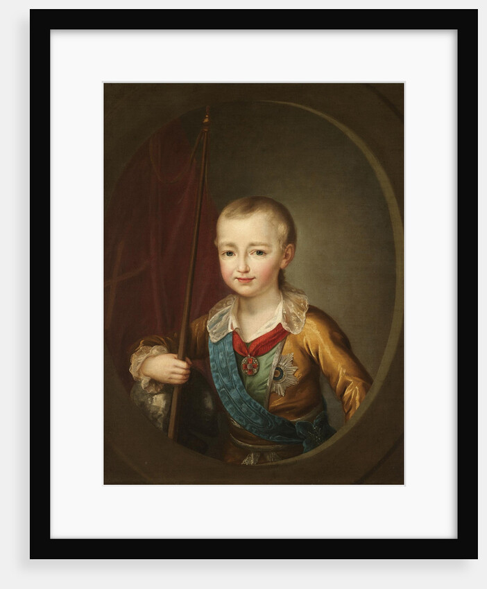 Portrait of Grand Duke Alexander Pavlovich (Alexander I) as Child by Dmitri Grigorievich Levitsky