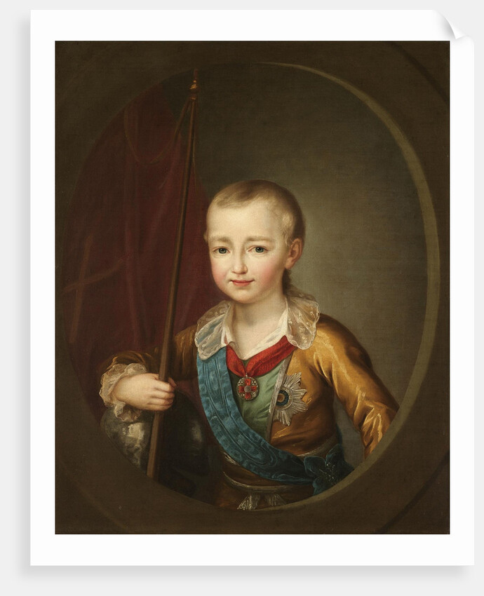 Portrait of Grand Duke Alexander Pavlovich (Alexander I) as Child by Dmitri Grigorievich Levitsky