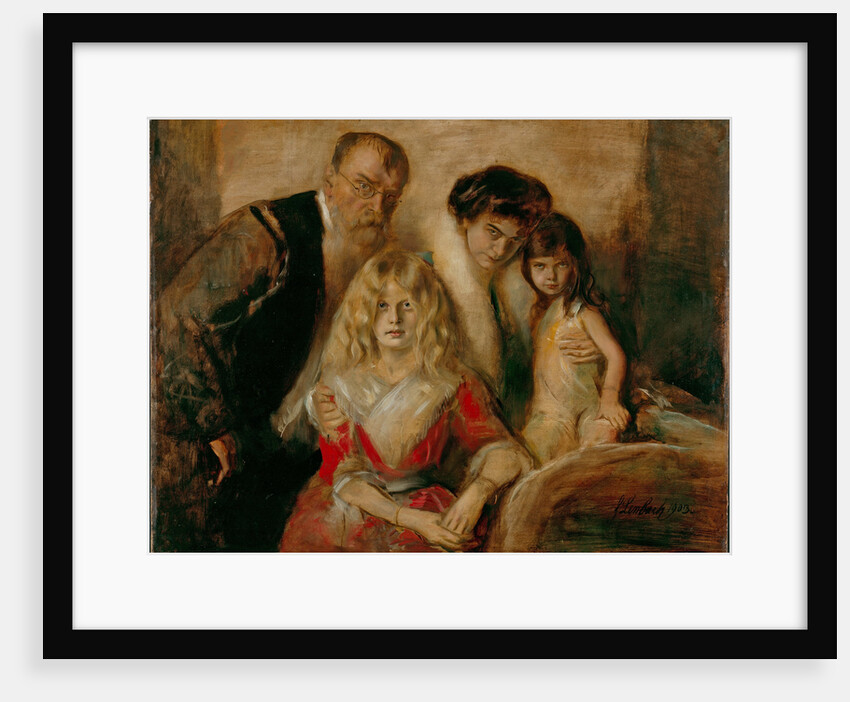 The Artist with his Wife and Children by Franz von Lenbach