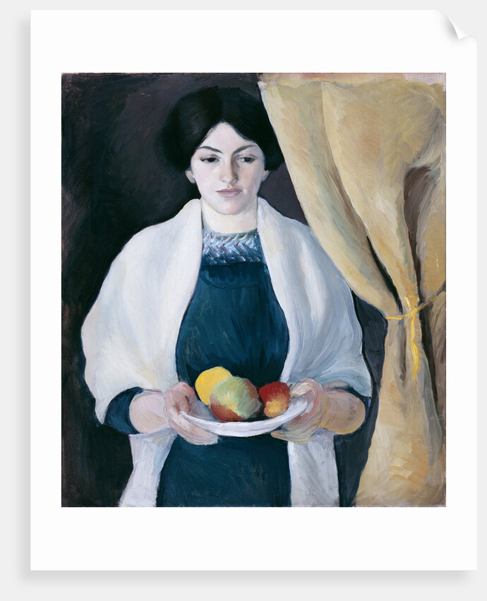 Portrait with Apples by August Macke
