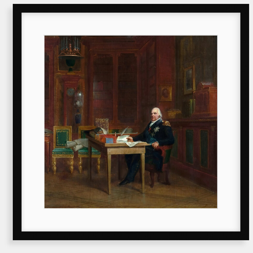 Louis XVIII in his Study at the Tuileries by François Pascal Simon Gérard