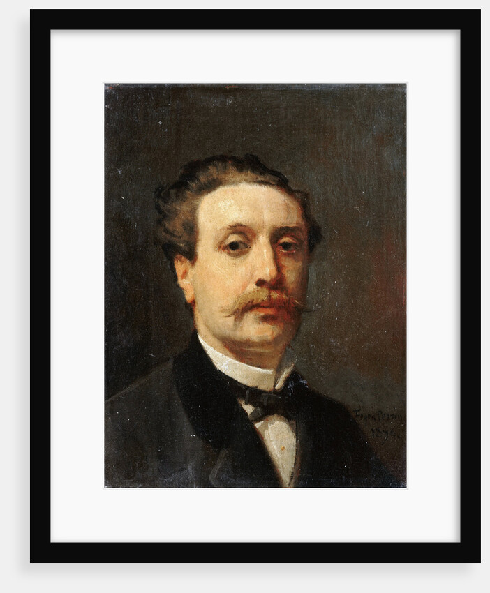 Portrait of Guy de Maupassant by François Nicolas Auguste Feyen-Perrin