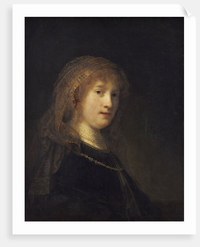 Portrait of Saskia van Uylenburgh by Rembrandt van Rhijn