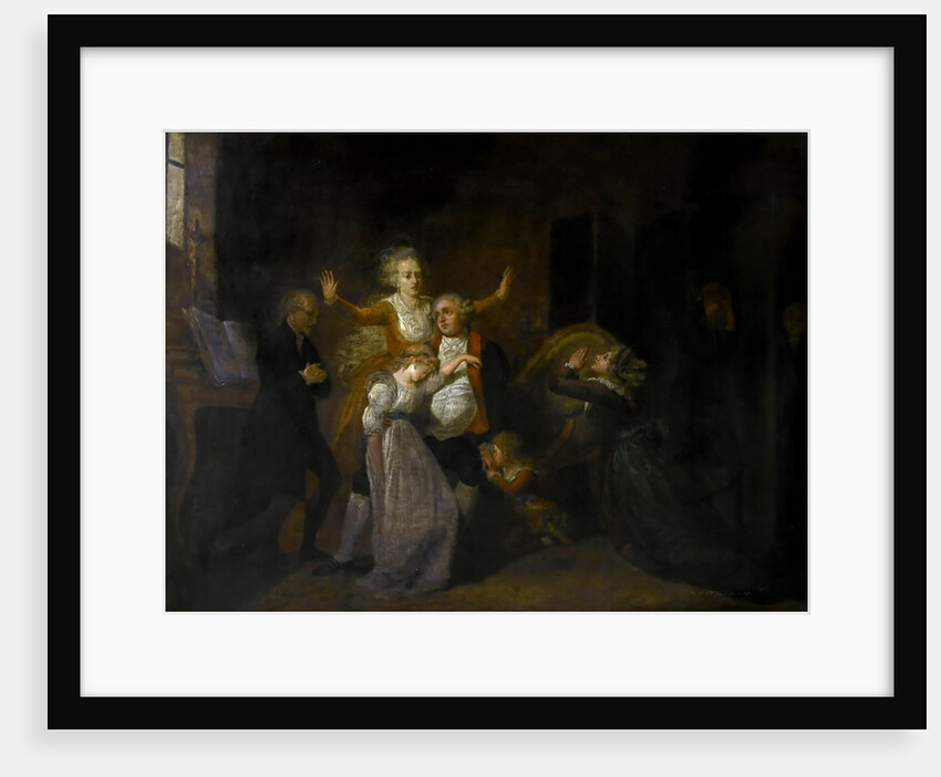Farewell to Louis XVI by his Family in the Temple, 20th January 1793 by Charles Benazech