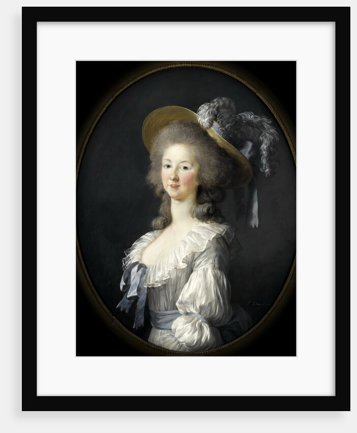 Portrait of Marie Louise of Savoy, Princess of Lamballe by Marie Louise Elisabeth Vigée-Lebrun