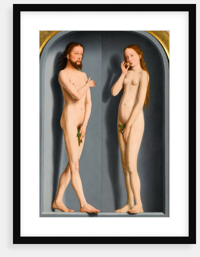 Adam and Eve (Sedano Family Triptych, exterior panels) by Gerard David