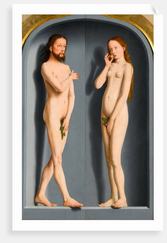 Adam and Eve (Sedano Family Triptych, exterior panels) by Gerard David