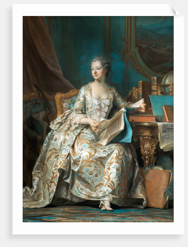 Portrait of the Marquise de Pompadour by Maurice Quentin de La Tour