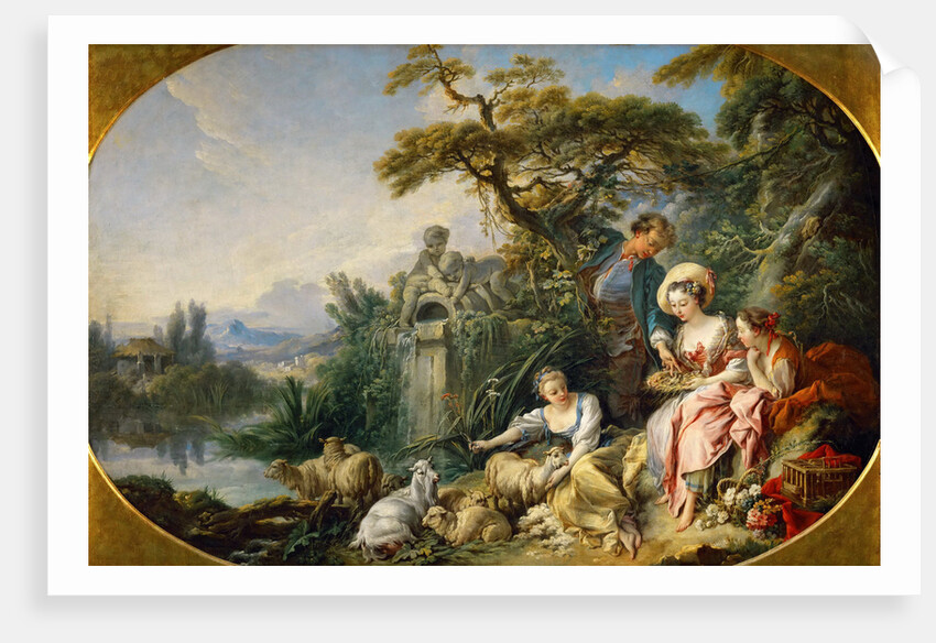 The Shepherds Presents (The Nest) by François Boucher