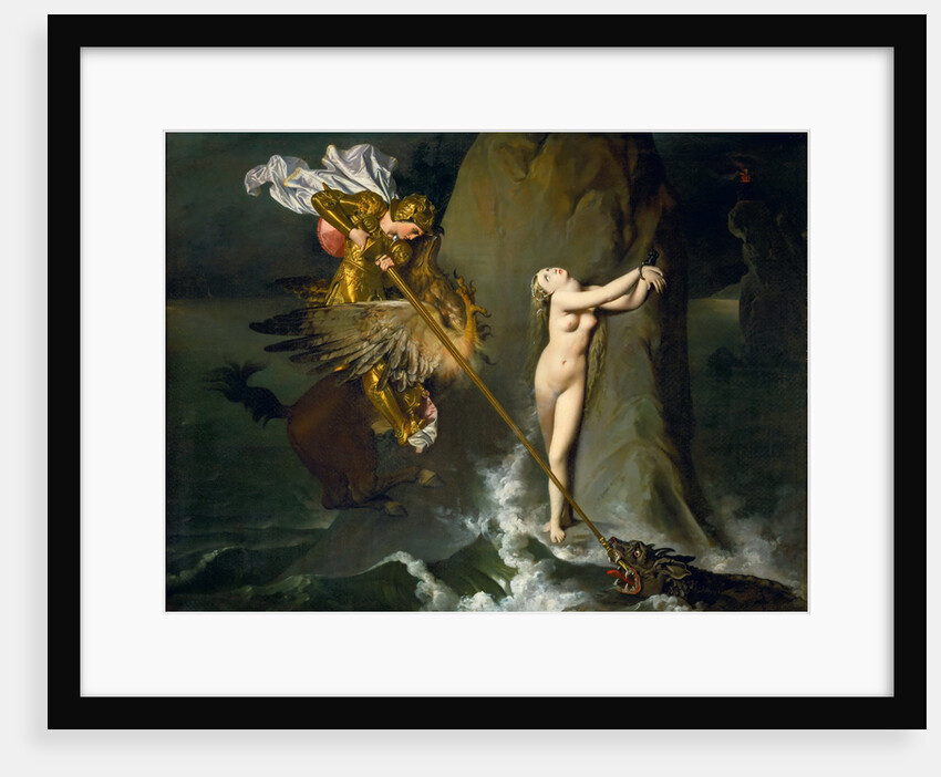 Ruggiero Rescuing Angelica by Jean Auguste Dominique Ingres