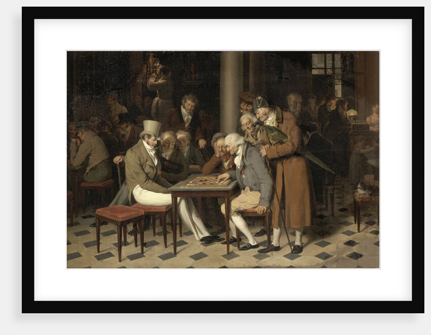 Interior of a café (La partie de dames au café Lamblin au Palais-Royal) by Louis-Léopold Boilly