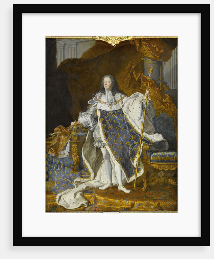 Portrait of Louis XV in his royal costume by Hyacinthe François Honoré Rigaud