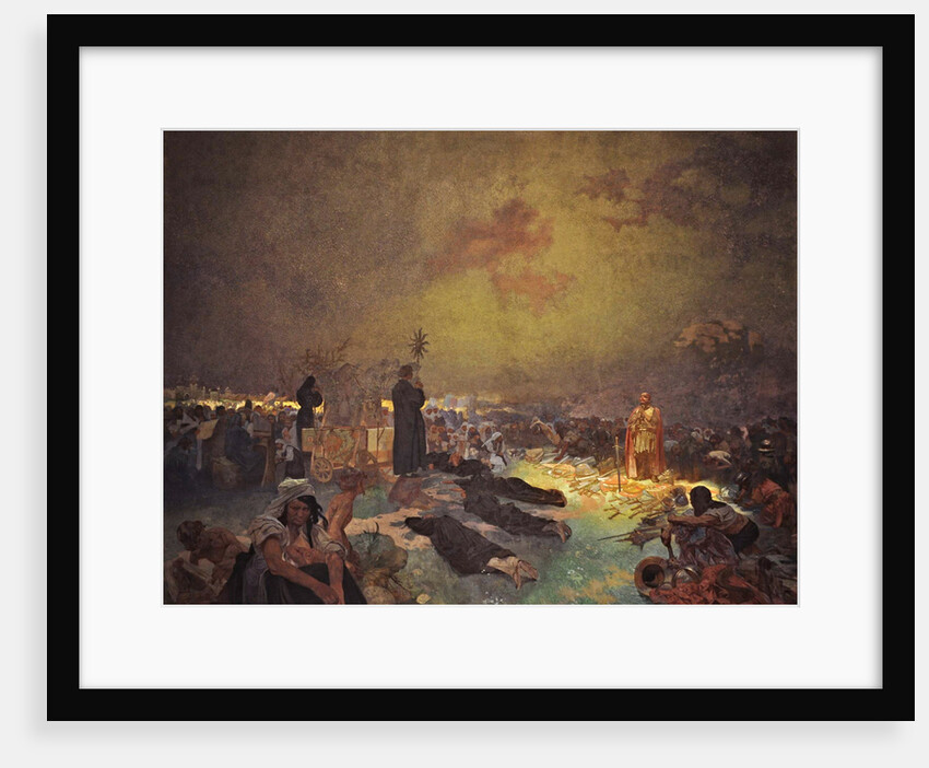 After the Battle of Vítkov Hill (The cycle The Slav Epic) by Alfons Marie Mucha