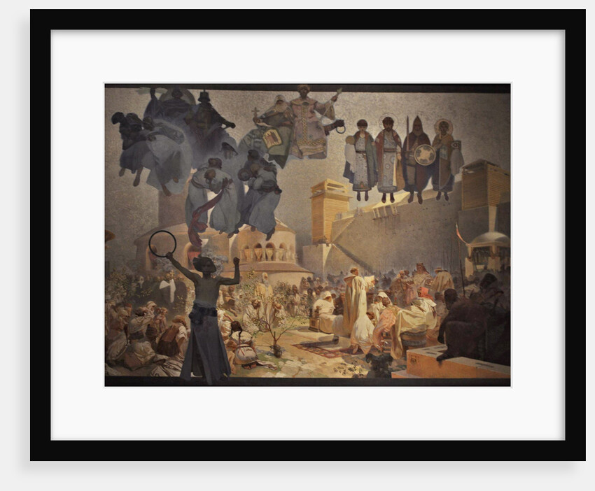 The Introduction of the Slavonic Liturgy (The cycle The Slav Epic) by Alfons Marie Mucha