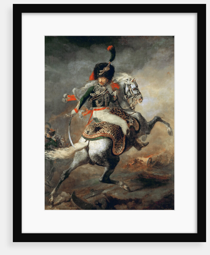 An Officer of the Imperial Horse Guards Charging by Théodore Géricault