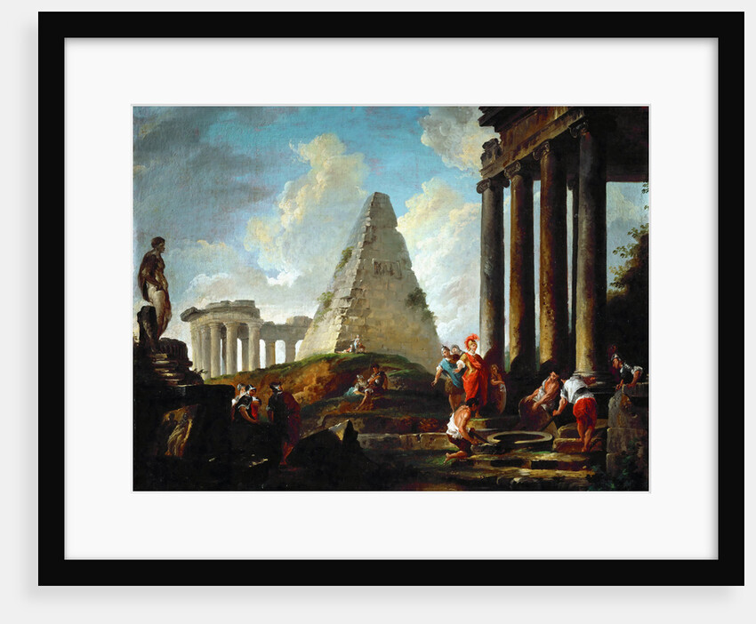 Alexander the Great Before the Tomb of Achilles by Hubert Robert