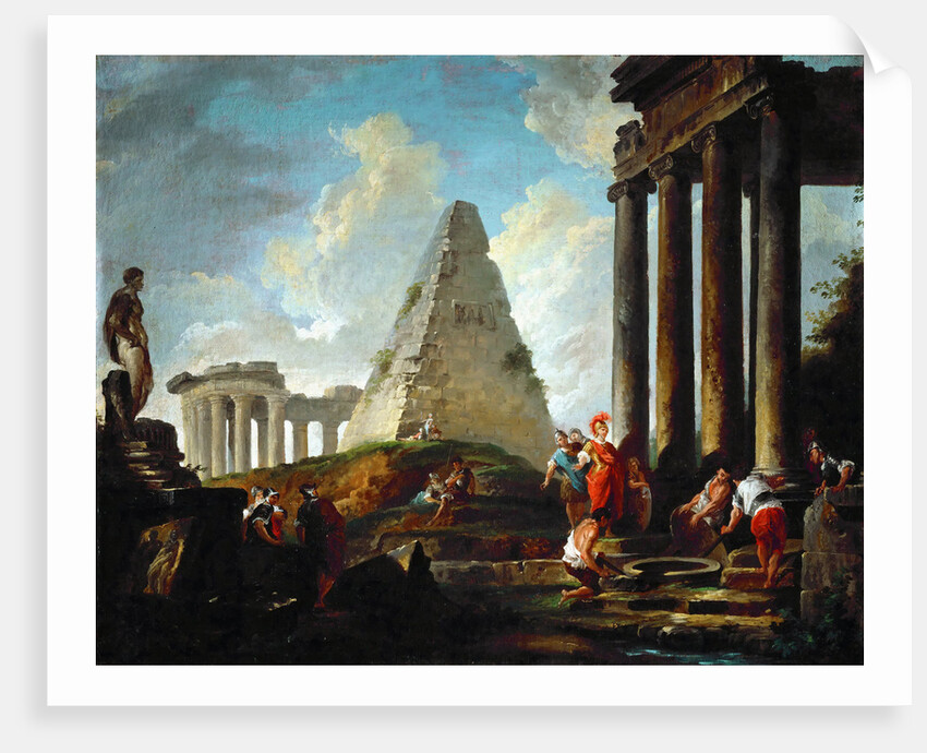 Alexander the Great Before the Tomb of Achilles by Hubert Robert