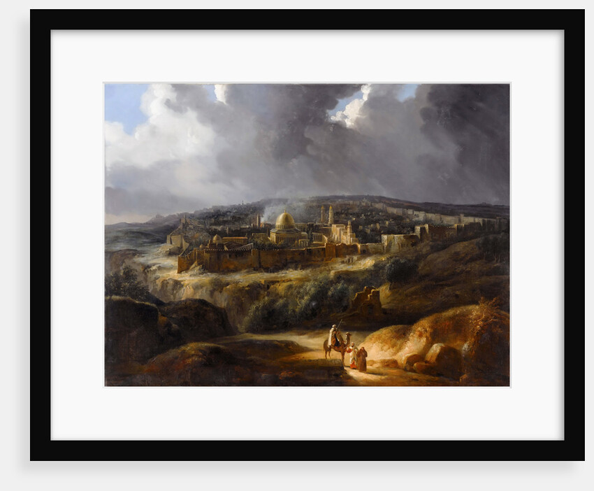 Jerusalem seen from Mount Josaphat by Auguste de Forbin