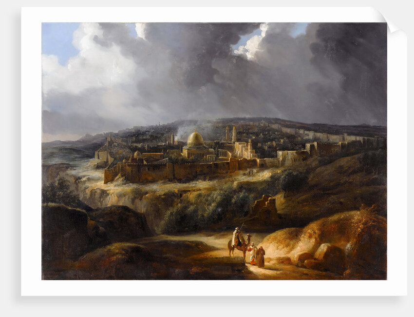 Jerusalem seen from Mount Josaphat by Auguste de Forbin
