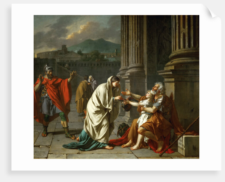 Belisarius Begging for Alms by Jacques Louis David