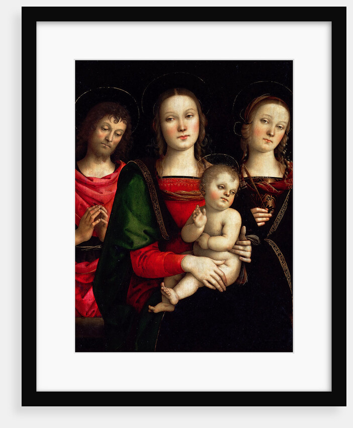 Madonna and Child with Saints Catherine of Alexandria and John the Baptist by Perugino