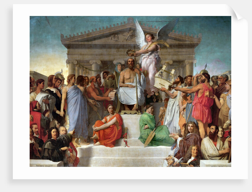 The Apotheosis of Homer by Jean Auguste Dominique Ingres