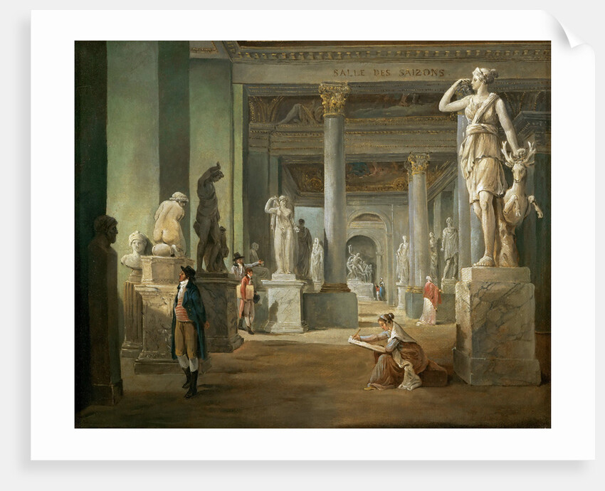 La salle des Saisons au Louvre by Hubert Robert