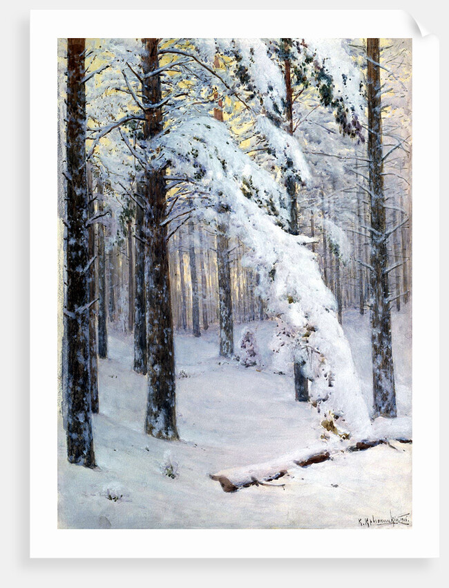 Winter Forest by Konstantin Yakovlevich Kryzhitsky