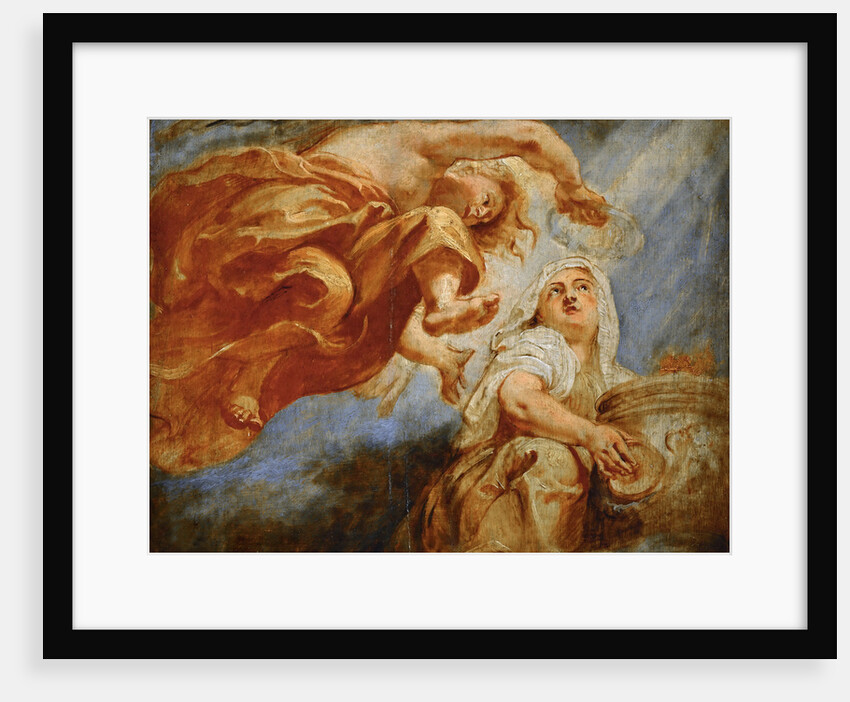 Genius Crowning Religion. Sketch for the Apotheosis of King James I by Pieter Paul Rubens