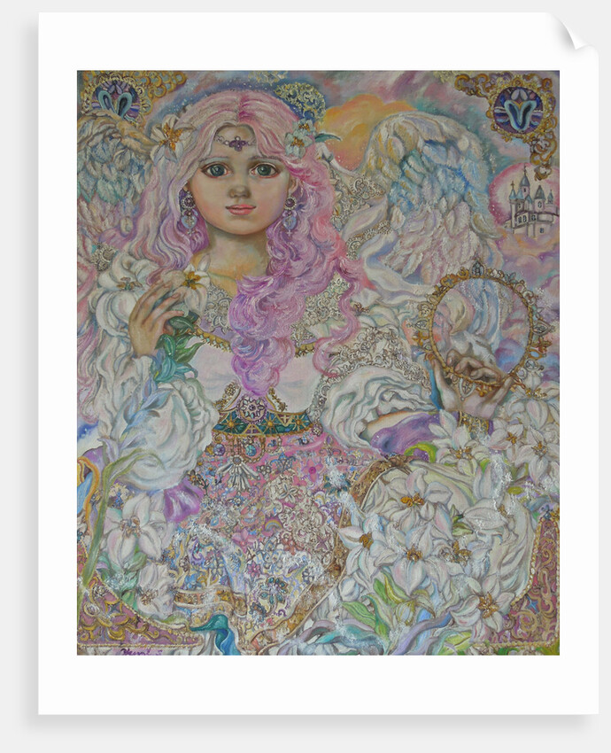 An angel of the pink lily by Yumi Sugai