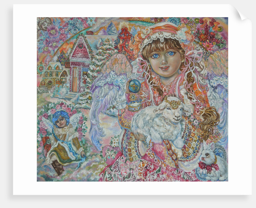 Angel with Lamb of God by Yumi Sugai
