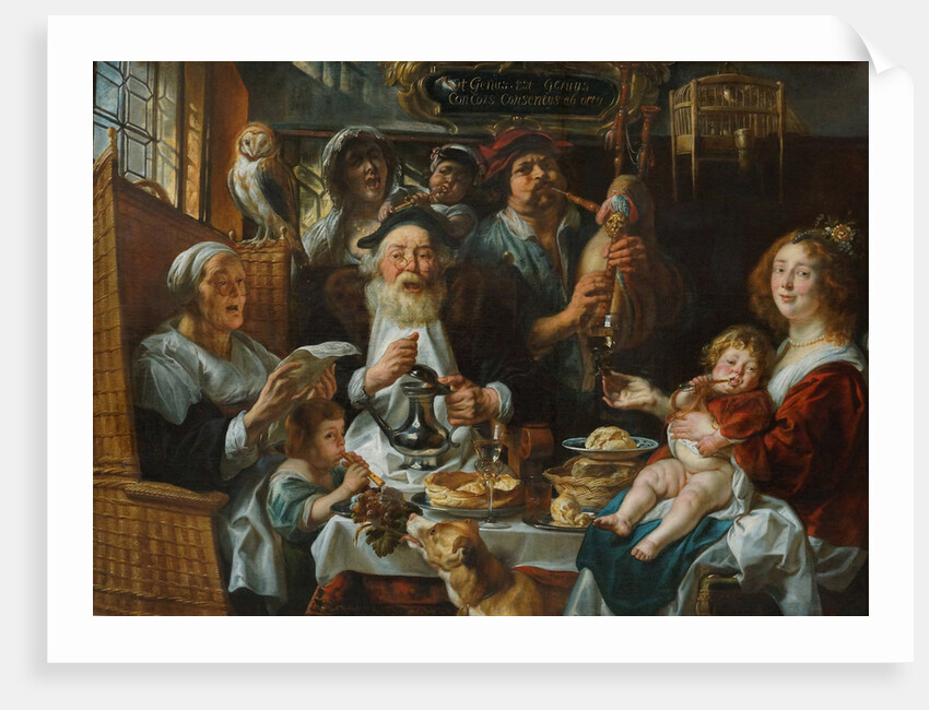 As the Old Sing, So the Young Pipe by Jacob Jordaens