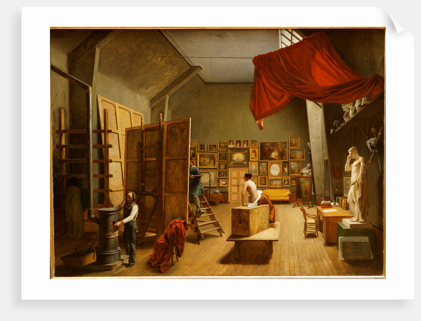 The Studio Interior of Abel de Pujol by Adrienne Marie Louise Grandpierre-Deverzy