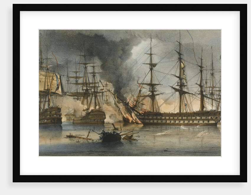 The Naval Battle of Navarino on 20 October 1827 by George Philip Reinagle