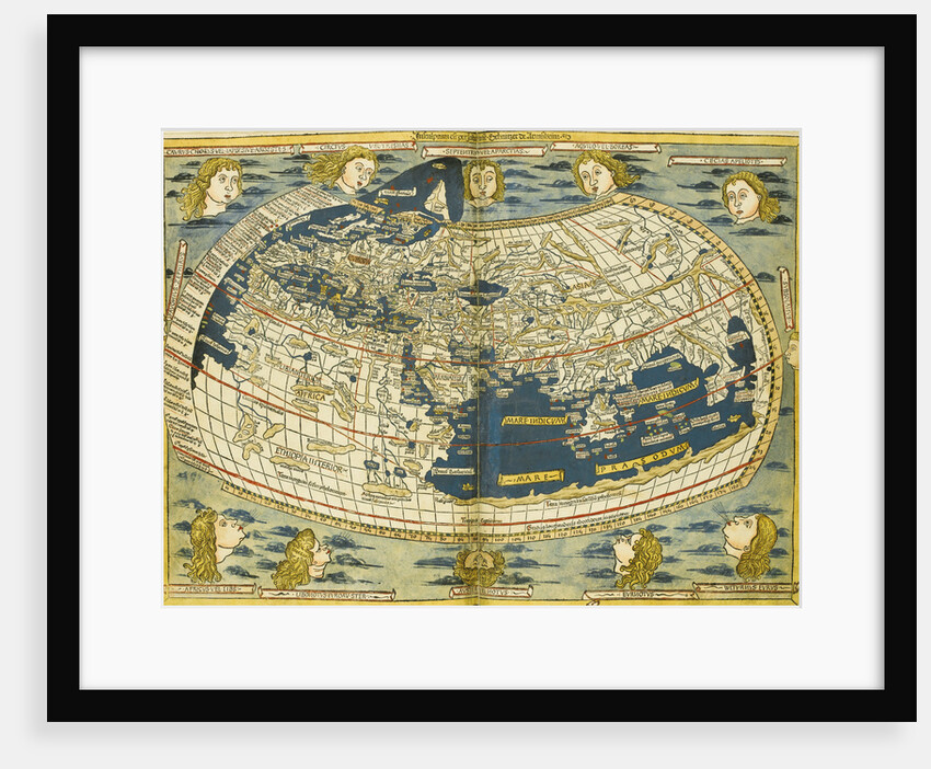 Ptolemy World map by Donnus Nicolaus Germanus