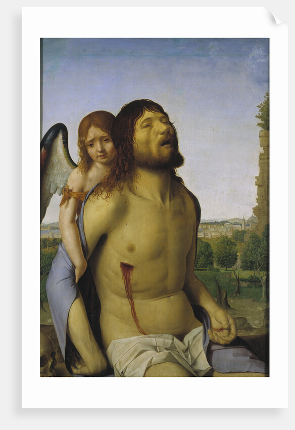 The Dead Christ Supported by an Angel by Antonello da Messina